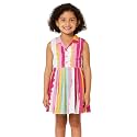 Girls Printed Knee Length Fit and Flare
