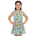 Girls Printed Knee Length Fit and Flare