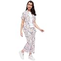 Girls Printed Trousers amp T-Shirt With Shrug