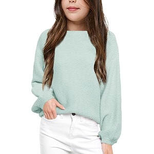Girls Pullover Sweaters Kids Long Sleeve Drop