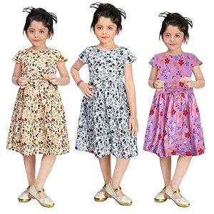 Girls Pure Cotton Casual Round Neck Regular