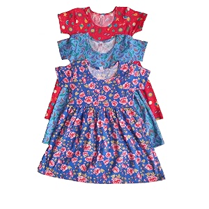 Girls Pure Cotton Casual Round Neck Regular