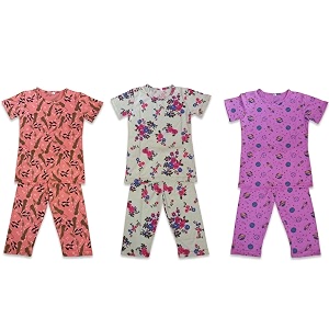 Girls Pure Cotton Casual Round neck regular
