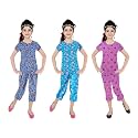 Girls Pure Cotton Casual Round neck regular