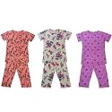 Girls Pure Cotton Casual Round neck regular
