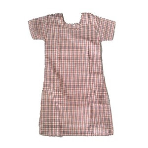 girls school uniform cotton checkered top  half sleeve comfortable school wear tunic  breathable daily wear uniform dress for kids multicolor