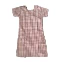 Girls School Uniform Cotton Checkered Top | Half Sleeve Comfortable School Wear Tunic | Breathable Daily Wear Uniform Dress for Kids (Multicolor