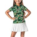 Girls Short Sleeve Golf Shirt 3 Button Up Lapel Collar Tennis Shirts Quick Dry Uniform Athletic Tank Tops for 5-14Y