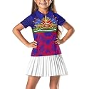 Girls Short Sleeve Golf Shirt 3 Button Up Lapel Collar Tennis Shirts Quick Dry Uniform Athletic Tank Tops for 5-14Y
