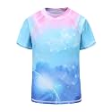 Girls Short Sleeve Rash Guard Swim Shirt Girls Sun Protection Swimsuits Quick Dry Surf Tops Bathing Suits for Girls