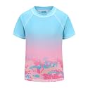Girls Short Sleeve Rash Guard Swim Shirt Girls Sun Protection Swimsuits Quick Dry Surf Tops Bathing Suits for Girls