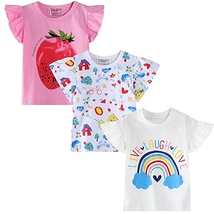 Girls Short Sleeve Shirts Toddler Summer Top