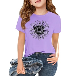 Girls Short Sleeve T Shirts Kids Summer
