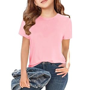Girls Short Sleeve T Shirts Kids Summer