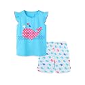 Girls Shorts Set Outfits for Toddler Girls T-shirts Clothing Sets Kids Summer Graphic Cotton Tops Tees 3-7 Years