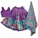 Girls Simar Soft Silk New Traditional Printed