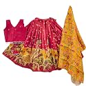 Girls Simar Soft Silk New Traditional Printed