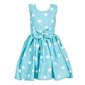 Girls Skater Printed Poly Crepe Dress 