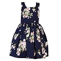 Girls Skater Printed Poly Crepe Dress 