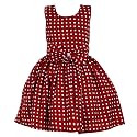 Girls Skater Printed Poly Crepe Dress 