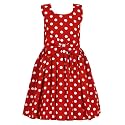 Girls Skater Printed Poly Crepe Dress 
