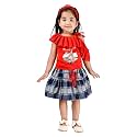 Girls Skirt with Top combo set