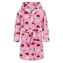 Girls Soft Fleece Robes Plush Hooded Bathrobes