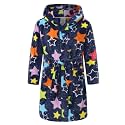 Girls Soft Fleece Robes Plush Hooded Bathrobes