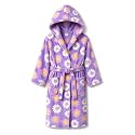 Girls Soft Fleece Robes Plush Hooded Bathrobes