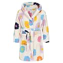 Girls Soft Fleece Robes Plush Hooded Bathrobes