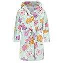 Girls Soft Fleece Robes Plush Hooded Bathrobes