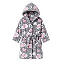 Girls Soft Fleece Robes Plush Hooded Bathrobes