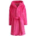 Girls Soft Fleece Robes Plush Hooded Bathrobes