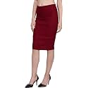 Girls Solid Pencil Skirt