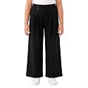Girls Straight Fit Trousers High Waisted
