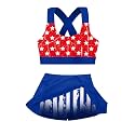 Girls Swimsuit 2 Piece Bathing Suit with Skirted Boyshorts 5-16Y
