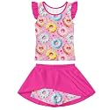 Girls Swimsuit 2 Piece Ruffle Bathing Suit UPF 50+ Tankini Swimsuit Skirt with Lining Size 3-10