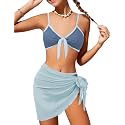Girls Swimsuit Bikini Set and Cover Up