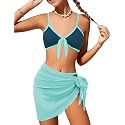 Girls Swimsuit Bikini Set and Cover Up