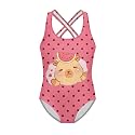Girls Swimsuit Criss Cross Back 1-Piece Summer Beach Swiwmear