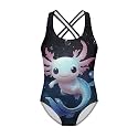 Girls Swimsuit Criss Cross Back 1-Piece Summer Beach Swiwmear