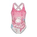 Girls Swimsuit Criss Cross Back 1-Piece Summer Beach Swiwmear