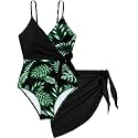 Girls Swimsuit One Piece Bathing Suit Tropical