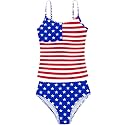Girls Swimsuit Solid Color Tankini Contrast Trim Swimwear 2 Piece Bathing Suit Padded Swimsuits for Teens 9-16Y