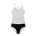 Girls Swimsuit Tankini Criss Cross Ruched 2 Piece Bathing Suit Printed Girl Swimwear for Teens 9-16Y