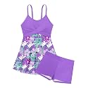 Girls Swimsuits Criss Cross Bathing Suits with Shorts