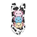 Girls Swimsuits Size 3-14 Kids Summer Sleeveless One Piece Bathing Suit Beach V-Neck