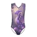 Girls Swimsuits Size 3-14 Kids Summer Sleeveless One Piece Bathing Suit Beach V-Neck