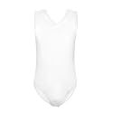 Girls Swimsuits Size 3-14 Kids Summer Sleeveless One Piece Bathing Suit Beach V-Neck