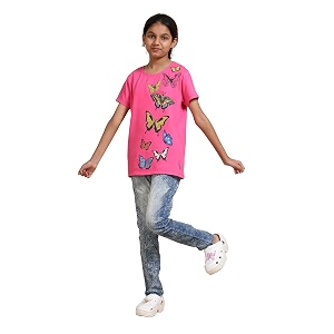 Girls T-Shirt Red Label Compact Cotton